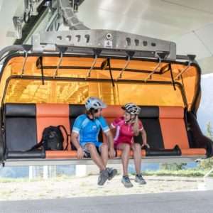 Bike transport on chairlifts in the Hochkoenig