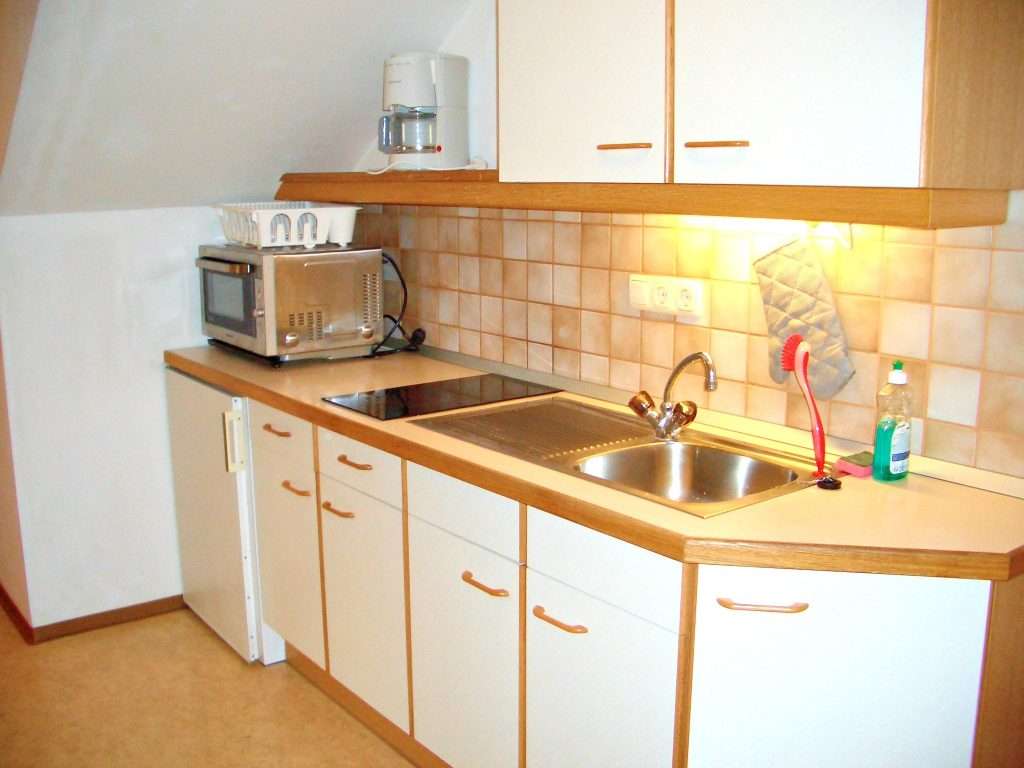 Aberg apartman konyha, Haus Schneeberg, Hochkoenig